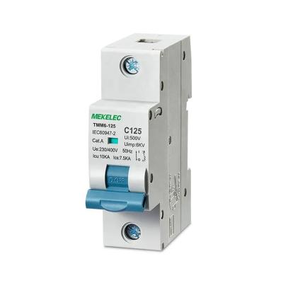 China MEKELEC Low Voltage Modular TMM6-125 Miniature Circuit Breaker MCB 10KA 10KA for sale