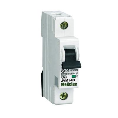 China MEKELEC Low Voltage Modular JVM1-63 Miniature Circuit Breaker 6KA 10KA 6KA for sale