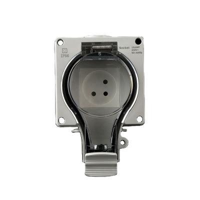 China PC+ABS Outdoor waterproof switch and socket Israel type IP66 for sale