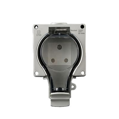 China PC+ABS Outdoor waterproof switch and socket South Africa type IP66 for sale