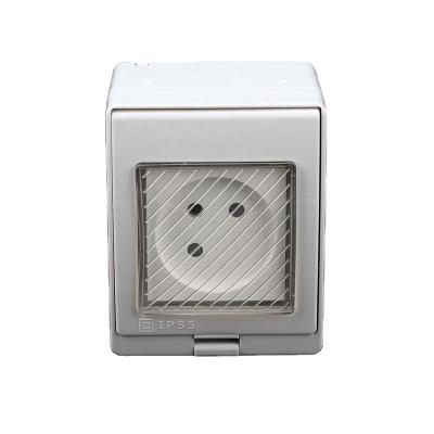 China ABS Surface Mounting Waterproof Enclosure Israel type Switch Socket IP55 for sale