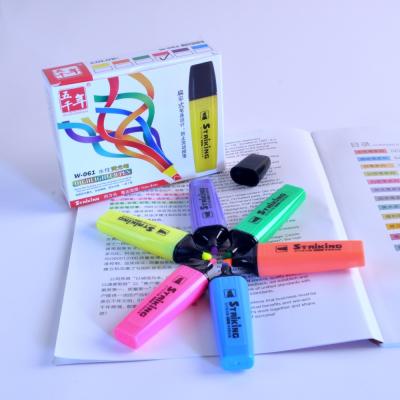 China Office & School WQN Markers Customized Highlighter Bar Color Rainbow Shape Oblique Pen Tip for sale