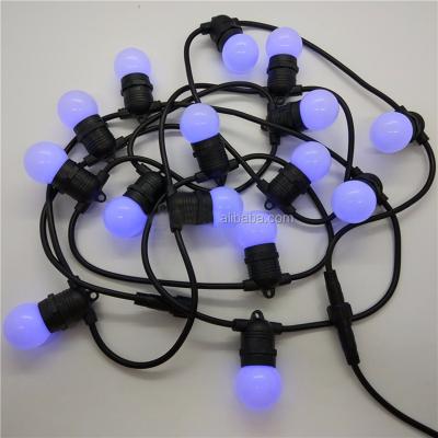 China Garden RGB Color Changing Patio Decorative Light Unbreakable String LED 8 Flash Modes Scallop Lighting for sale