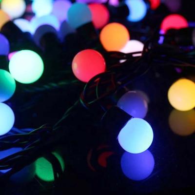 China Garden Large Globe G50 RGB Bulb Patio Lights Energy Efficient Commercial Grade Christmas Hanging String Lights Led Outdoor Fairy Lights for sale