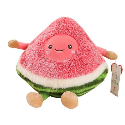 China Portable Cheap Stuffed Plush Toy Watermelon Soft Stuffed Pillow for sale