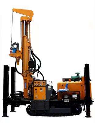 China Farms used 350 meter depth factory price crawler water well drill rig crawler water well drilling rig machine for sale