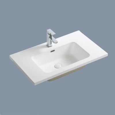 China Modern Design Slim Ceramic Sanitary Sink Bathroom Ware Supplier China Chaozhou Basin Cabinet Rectangular Basin for sale