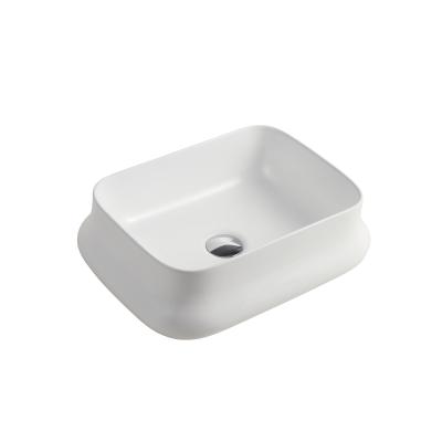 China Modern Western Bathroom Over Counter Wash White Ceramic Art Basin For Sale for sale