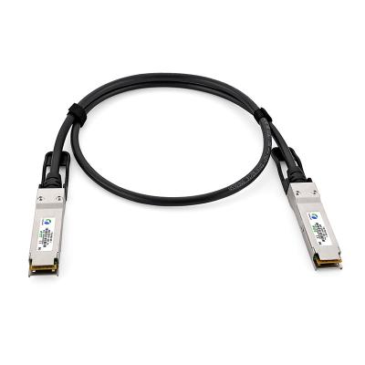 China FTTX 40G QSFP+ Passive Direct Attach Copper Twinax Cable 30AWG 1m DAC for sale