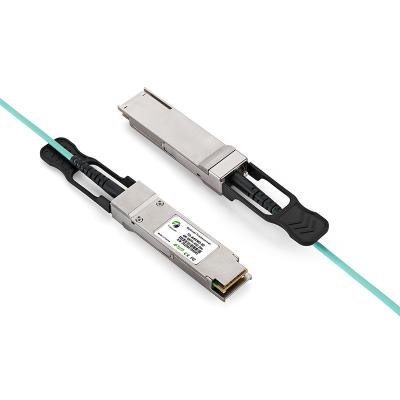 China FTTX 40Gbps QSFP+ to QSFP+ Active Optical Cable 20m Ethernet Cable 850nm Fiber Cable AOC for sale