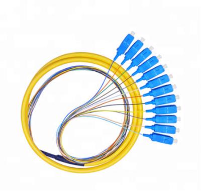 China CATV Fiber Optic Pigtail SC LC FC ST Connector SM MM Simplex Patch Cord Duplex 1M Or Customized Length for sale