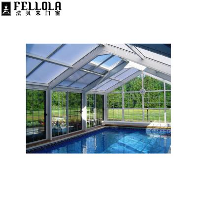 China Factory Direct Sale Excellent Noise Anti Insulated Garden Solarium Aluminum Diy House Open Air Air Veranda Glass Sunroom for sale