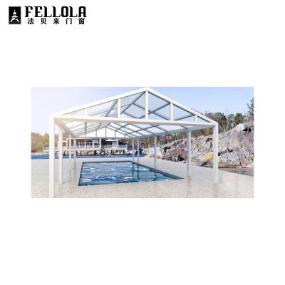 China Excellent Metal Frame Glass Sunroom Sunroom Glass Conservatory Sunroom Solarium for sale