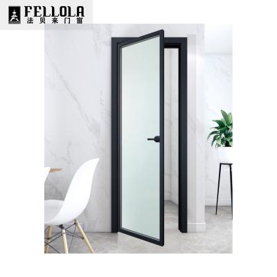 China Easily Assembled Simple Design Window Aluminum Casement Double Sliding Doors European Standard Panels Swing Style Width 900mm Height 2100mm for sale