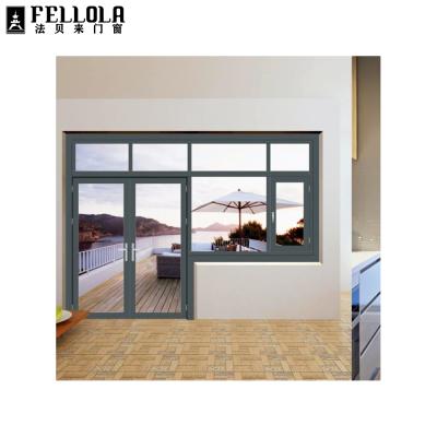 China Minimalist Super Slim Shrink Aluminum Frame Casement Door For Bedroom And Kitchen for sale