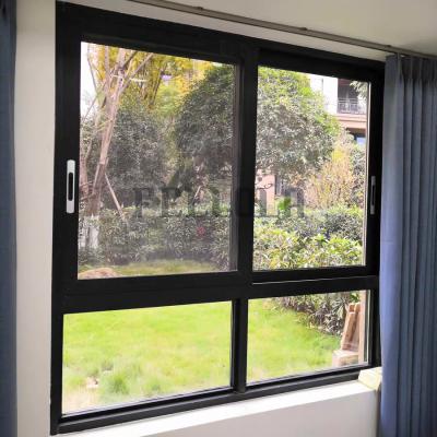 China Simple Folding Aluminum Sliding Window / Screen Design Double Glazed Aluminum Sliding Windows Double Glazed Aluminum Sliding Windows for sale