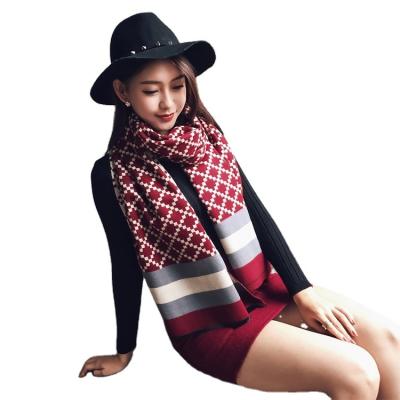 China Newer Feeling Soft Smooth Elegant Winter Ladies Scarf Printed Cashmere Shawl Scarf Beautiful For Women for sale