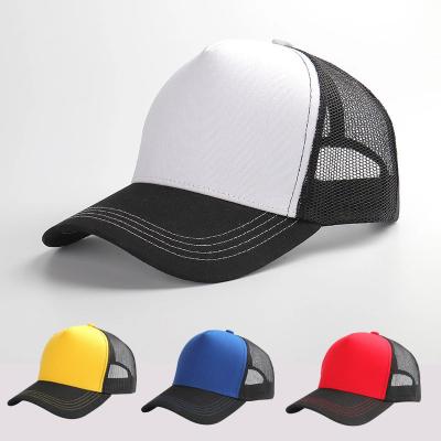 China COMMON Classic Adjustable Plain Empty Trucker Cap Designers Mesh Competitive Trucker Hat for sale