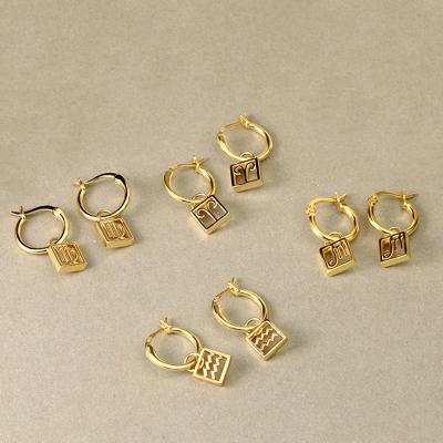 China Trendy Fashion Trendy Earrings 925 Sterling Silver Retro Lightweight Luxury Female Huggie Earrings for sale