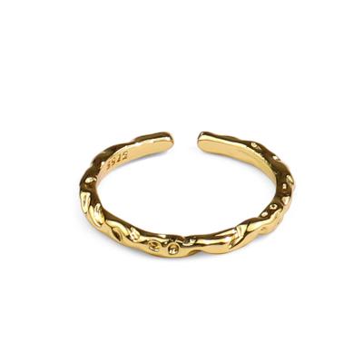 China Hot Selling Korea Fashion Punk Women Copper Rings High Quality Minimalist Thin Rings Open Adjustable for sale