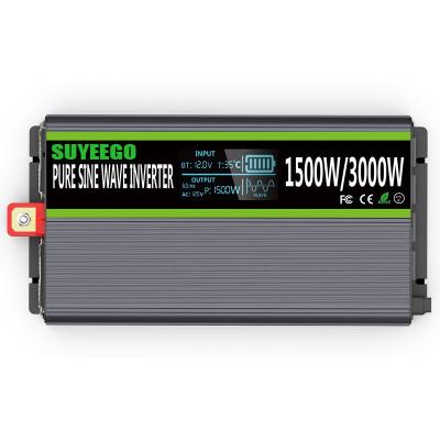 China SUYEEGO household power inverter 1500W inverter without battery 210/220/230 watt inverter converter 12/220V price for sale