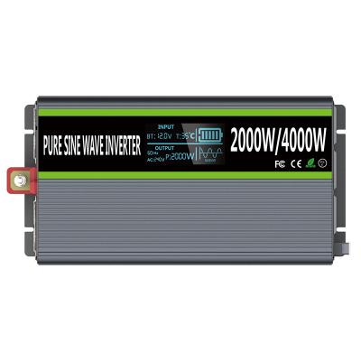 China SUYEEGO 12v 220v 2000w pure aluminum alloy sine wave car power inverter with charger for sale