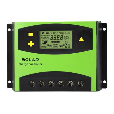 China Solar Charger Controller 12v 24v 50A PWM Charger Controler LCD Display for sale