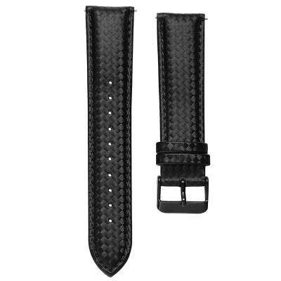 China Fanshion Luxury Black Carbon Fiber Leather Watch Strap Band For Classic Speed ​​S3 S2 Watch Band Watch Strap Handmade Soft Genuine Leather for sale