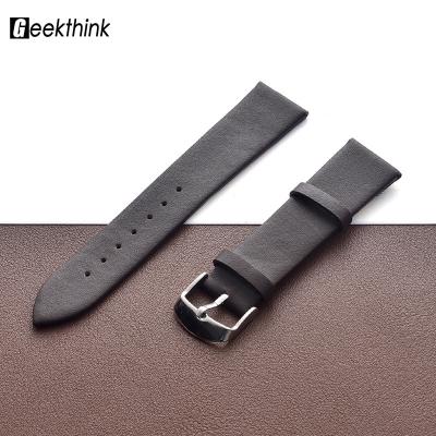 China Newest High Quality Genuine Leather Watch Bands 16mm 18mm 20mm 22mm Genuine Leather Watchbands for sale