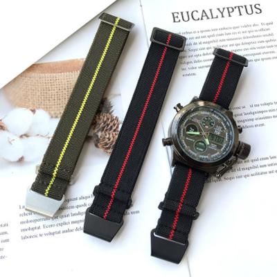 China Watch Band 22mm 20mm Elastic Band For Samsung Galaxy Watch 3 Sport Nylon Strap For Amazfit Huami Zulu NATO Watch Strap for sale