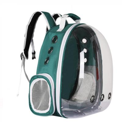 China Viable Cat Bag Pet Backpack Outside Bag Portable Transparent Cat Capsule Breathable Space Backpack for sale