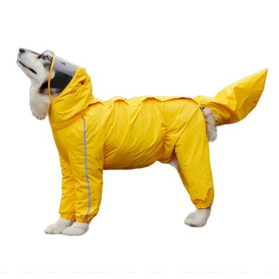 China Inclusive Cover Tail Golden Retriever Viable Male And Female Large Section Dog Pet Raincoat Outdoor Large Dog Poncho Four Feet for sale