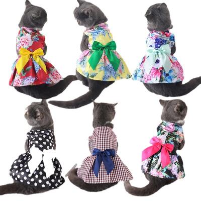 China European and American new summer of puppy bear cat teddy cat style pet viable hot sale slim skirt for sale