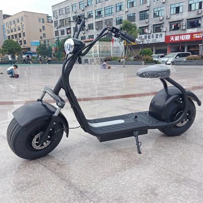 China New fat tire 2 wheel steel frame citycoco electric scooter 1500w for sale