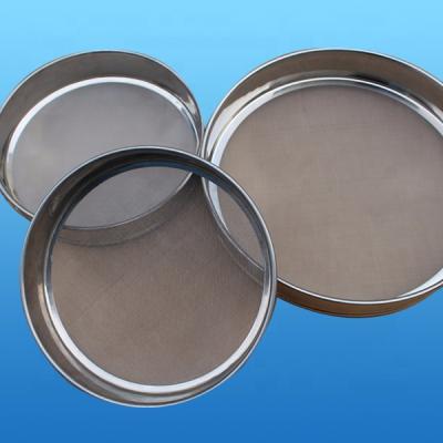 China Plain Weave 12 15 25 45 75 120 Stainless Steel Mesh Screen Test Sieve 150 Micron Test Sieve for sale