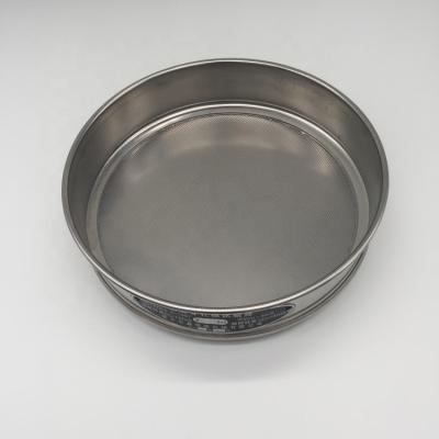 China Dutch /twill/plain weave lab test sieve 60 63 65 micron stainless steel test sieve for sale