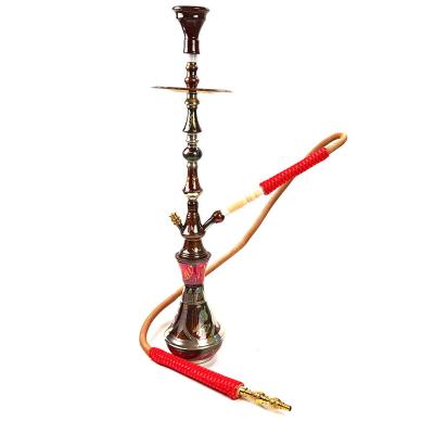 China Full Set High Quality Minimalist Arab Copper Hookahs Wholesale Water Pipe Smoke Shisha Set Metal Hookah Smoking Set for sale