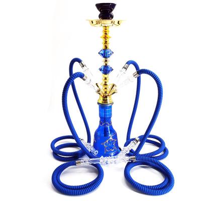 China Arabic Bar Minimalist Four Tube Hookah Hookah Set Metal Shisha Pot Smoke Set High Quality for sale