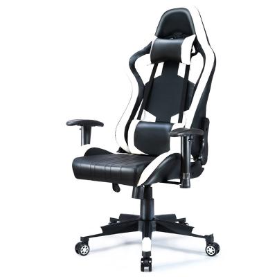 China Hot Selling Black and White Gaming Chair (Height) Adjustable Racing 2D Armrest Swivel Office Executive Chair for E-sport for sale