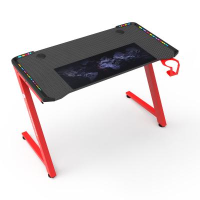 China (Other)Adjustable Custom Game Table With LED Lights PC Laptop Gaming Desk for sale