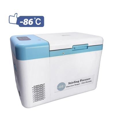 China ABS Portable Stirling Freezer with Refport Ultra Low -86c Medical Vaccine Storage for sale