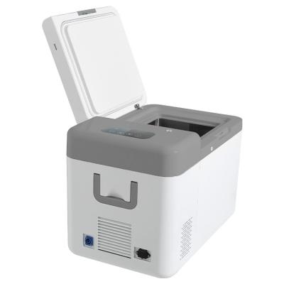 China 25L Capacidade de suporte personalizado vertical ultra baixa temperatura congelador para pequeno laboratório móvel à venda