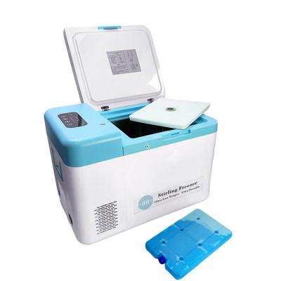 Chine Congélateur médical portable de 25L Compresseur à Stirling ULT Réfrigérateur pour vaccins à vendre