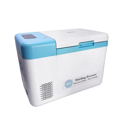 China 25L Portable Freezer for Ultra Low -86C Temperature Medical Laboratory Cooling System for sale