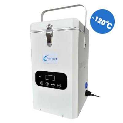 China Refrigerante hélio He-120C Mini ULT Freezer de laboratório para armazenamento e transferência médica à venda