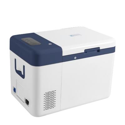 China Refport Mini Freezer -60C Low Temperature 12V/24V DC Portable Refrigerator for Table for sale