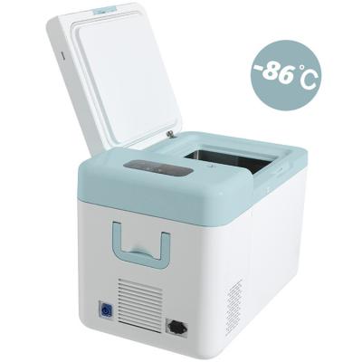 Cina 25l 60c 80c Ultra Low Cold Cool Freezer per il cibo di mare Carne di manzo frigorifero per il vaccino Salvare in vendita