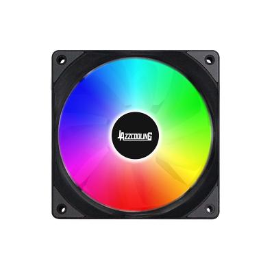 China High Speed ​​Low Noise Black PC Computer Case Computer Gaming RGB 120mm 12v 3pin+4pin Colorful Cooling Fan for sale