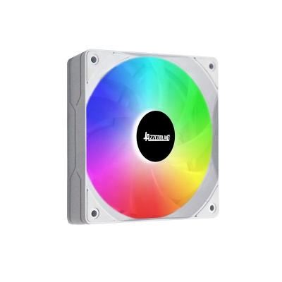 China High Speed ​​Low Noise White PC Computer Case Computer Gaming RGB 120mm 12v 3pin+4pin Colorful Cooling Fan for sale