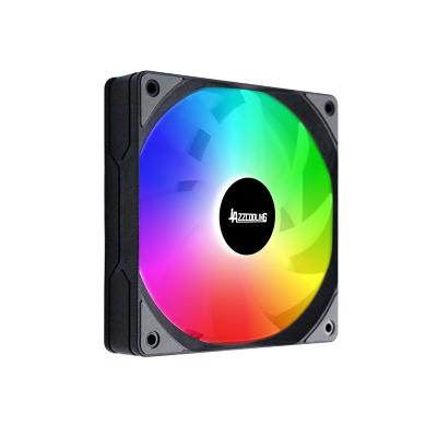 China Hot Sale 120mm Series Computer Case 12v Connected 3pin&4pin Connected 3pin&4pin High Speed ​​Computer Case 120mm Black Colorful RGB Cooling Fan for sale